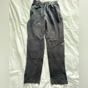 Adidas Black Athletic Pants.  Elastic waistband.  Boys size Medium (11-12) EUC